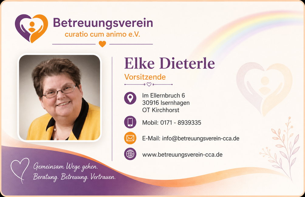 Visitenkarte Betreuungsverein CCA – Elke Dieterle